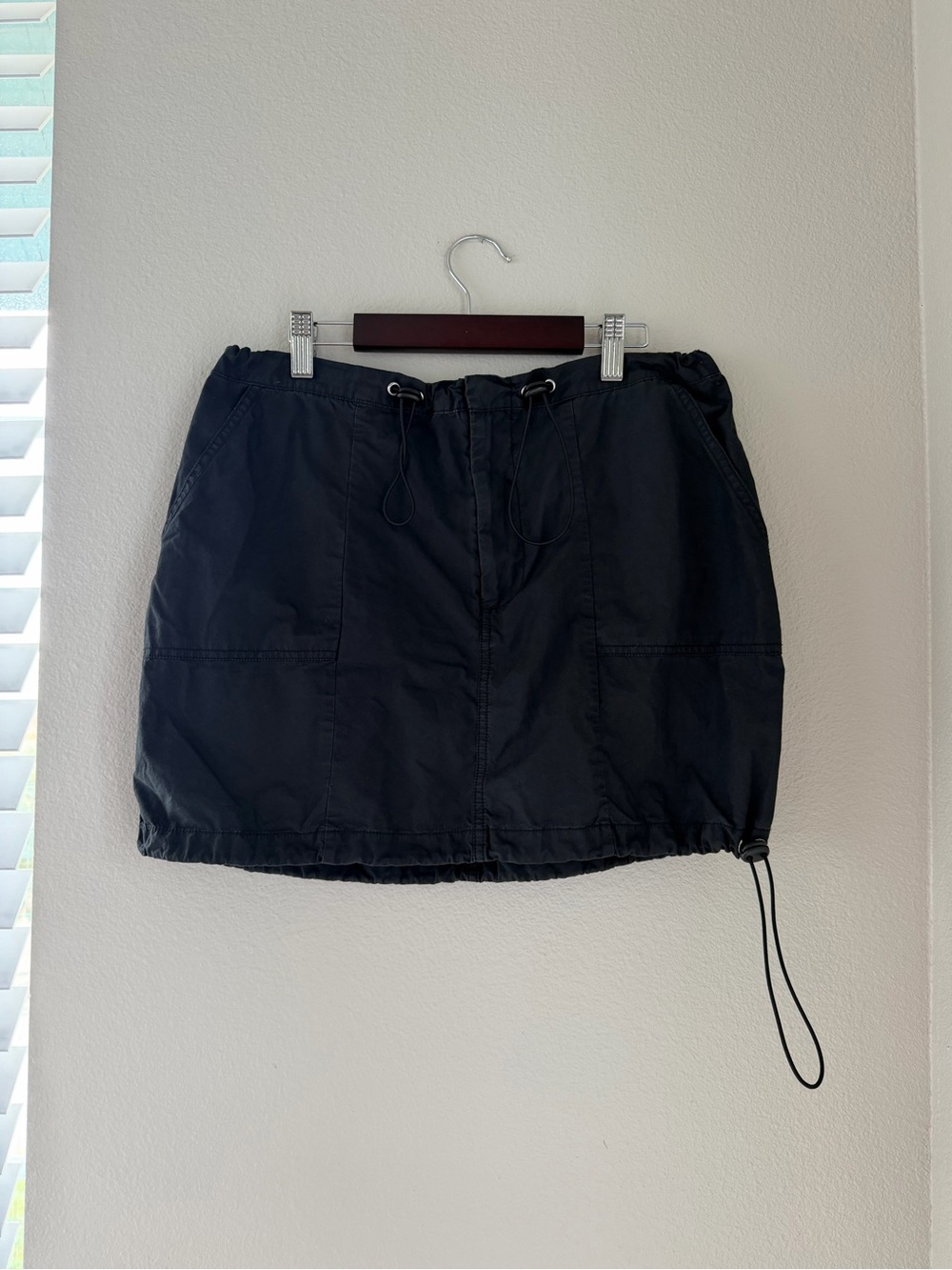 Cotton On Black Drawstring Mini Skirt